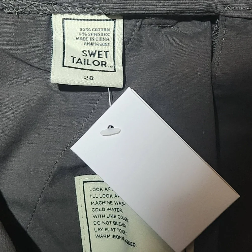 Swet Tailor Grey Side Pockets Shorts Size 28